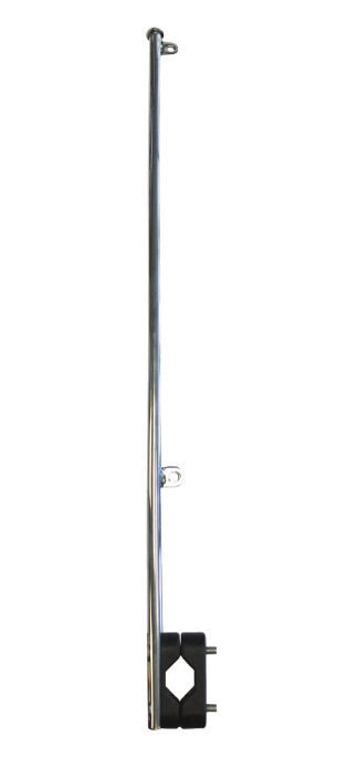 Bayrak Direği Krom, Vardavela Montaj, 40cm - 1