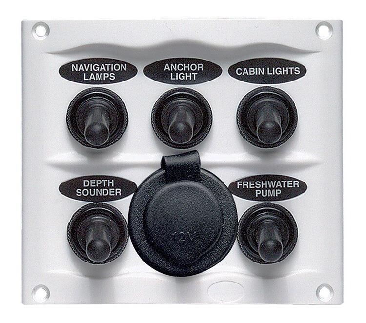 Bep Marine Serpinti Geçirmez 5 Switch + 12V Priz - 1