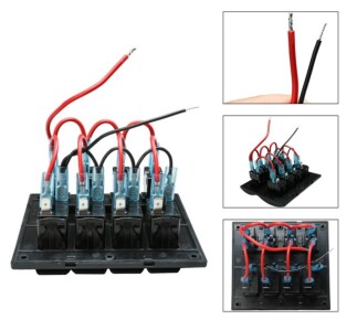 BFY Marin Otomatik Sigortalı Switch Panel, Mavi Işıklı - 1