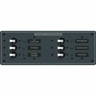 Blue Sea Systems A.C. 6 Pozisyonlu Sigorta Paneli 230v A.C. - BLUE SEA SYSTEMS