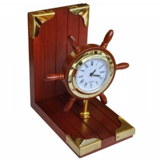 Dümen Ahşap Kitap Tutucu / Saatli - LHR