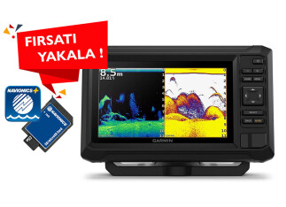 Garmin Echomap UHD2 72cv Balık Bulucu GPS + Navionics Harita Kartı (Ege/Marmara) - GARMIN