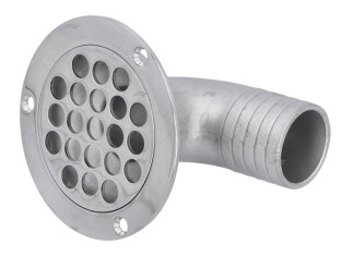 Güverte Yer Süzgeçi 90° Dirsekli, Paslanmaz Çelik - LHR