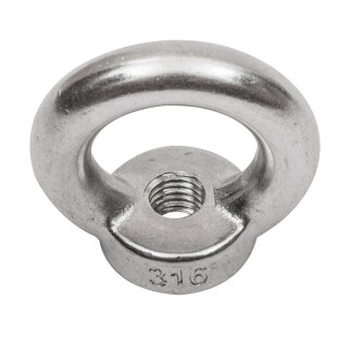 Dişi Halkalı Somun, Paslanmaz Çelik M5820 - LHR