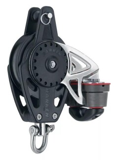 Harken 75mm Carbo Cem Kilitli Kuyruklu Tekli Makara / 12mm - HARKEN