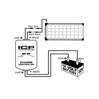 ICP Solar Şarj Kontol Cihazı 7A - 2