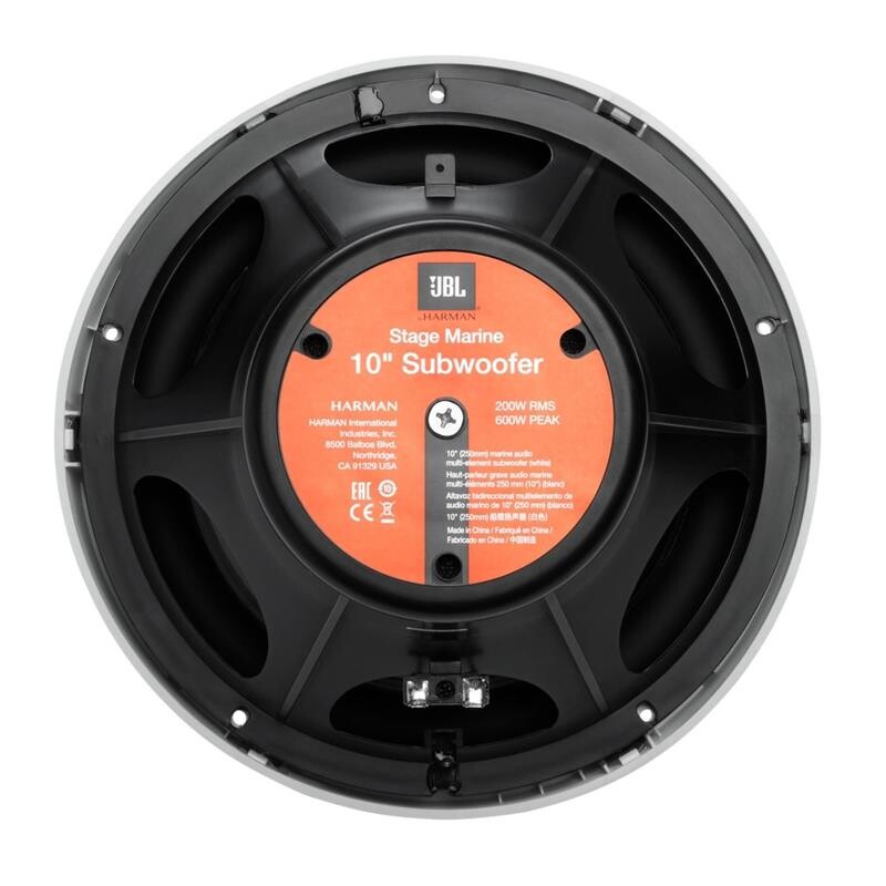 JBL Marin Subwoofer Stage Serisi 25 cm 600 Watt Beyaz - 4