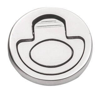 Krom Gömme Kapak Kulpu, Yuvarlak 50mm M8648 - LHR