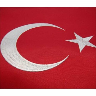 Lüks Nakışlı Türk Bayrağı - 1