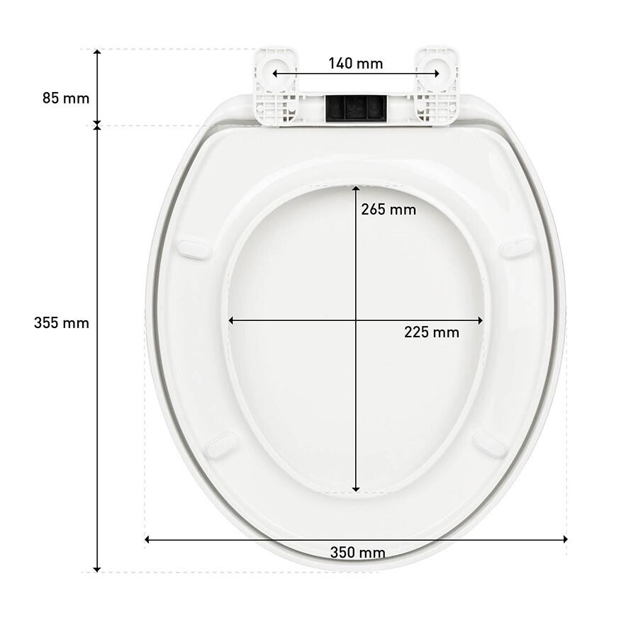 Matromarine Büyük Taş Tuvalet Kapağı, Soft Close - 4