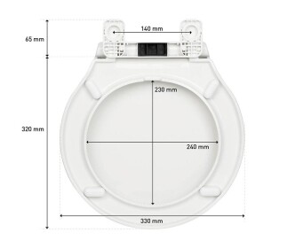 Matromarine Küçük Taş Tuvalet Kapağı, Soft Close - 4