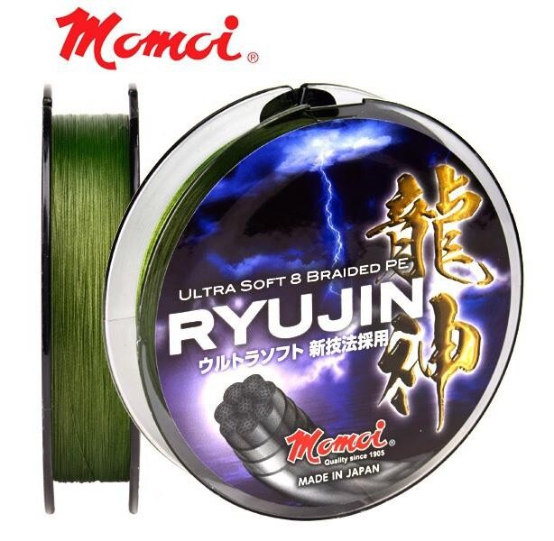 Momoi Ryujin İp Örgü Misina 300m 0.06mm (Moss Green) - 1