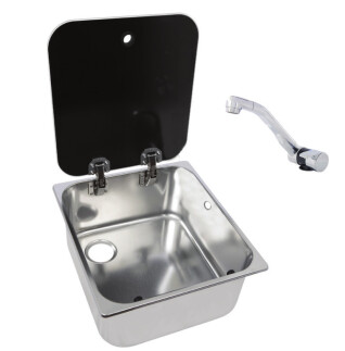 Navy Load Cam Kapaklı Musluklu Evye - NAVY LOAD