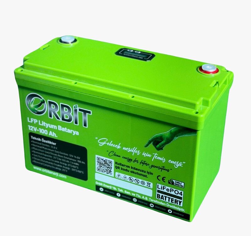 Orbit 12V 100Ah Marine Lityum LiFePO4 Akü - 1