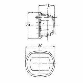 Osculati Compact 12 Seyir Fenerleri / Beyaz Gövde - 4