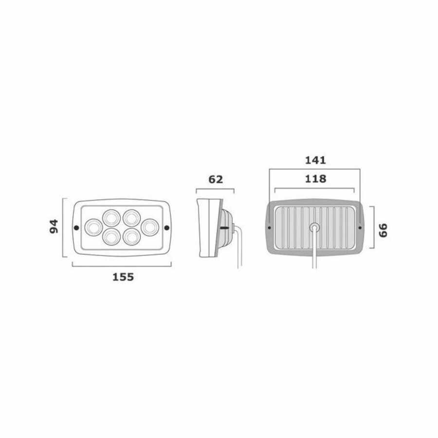 Osculati IP67 Led Kıç Aydınlatma Lambası - 2