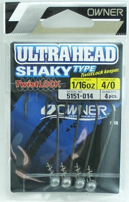 Owner Jighead Shaky Type Ultrahead 1.77gr #4/0 - 2