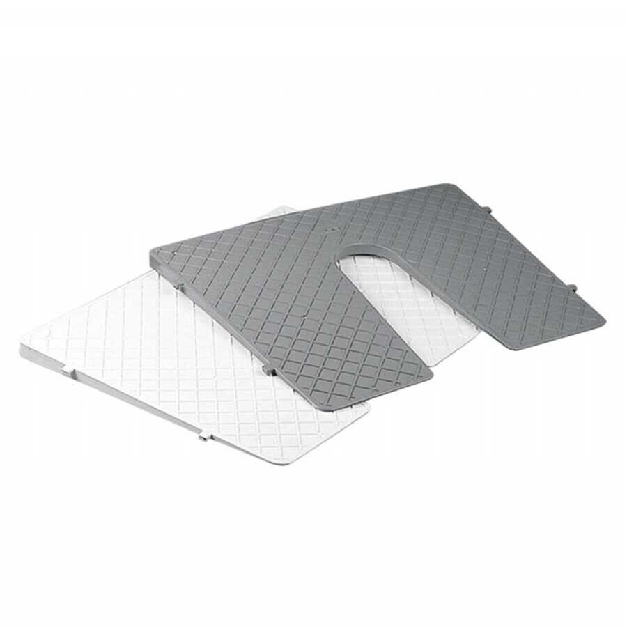 Plastik Motor Montaj Dış Plakası Eğimli (Beyaz) - 1