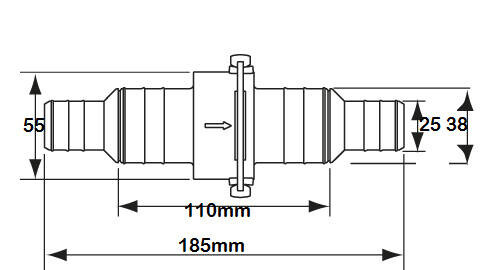 Plastimo Sintine Çekvalf 25/38mm - 2