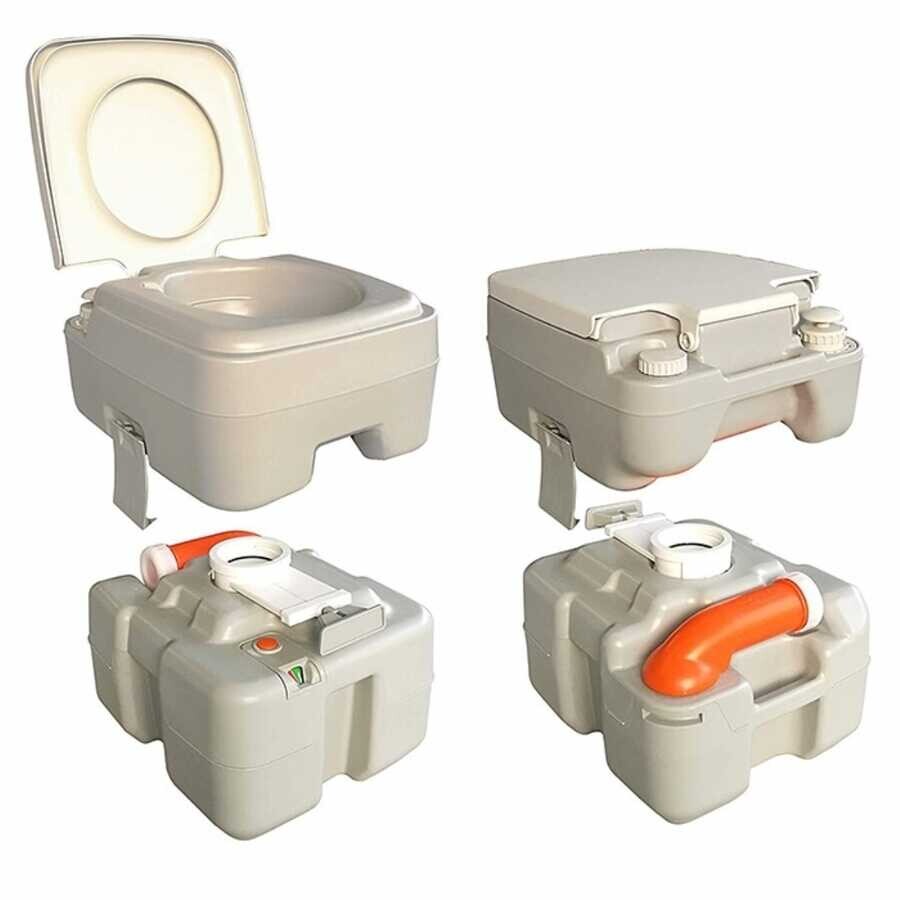 Porvaletti Full Portatif Tuvalet 20Lt Pis Su Tankı - 4
