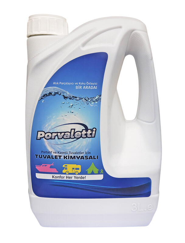 Porvaletti Karavan ve Tekne Portatif Tuvalet Kimyasalı 3 L - 1