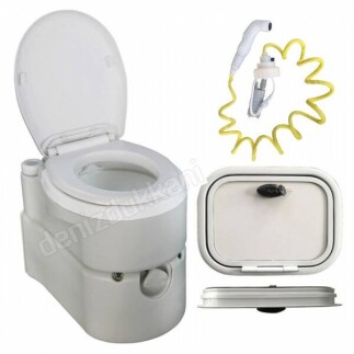 Porvaletti Lüks Kasetli Karavan Tuvalet 22L + Servis Kapağı - PORVALETTI