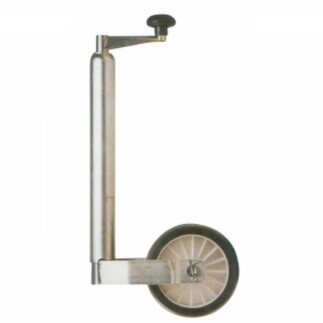 Römork Ön Destek Tekerleği, Galvanizli - Gövde: Ø48mm - LHR