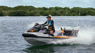 Seadoo Fish Pro Trophy 170 Jetski 2026 (Shark Grey - Orange Crush) - 3