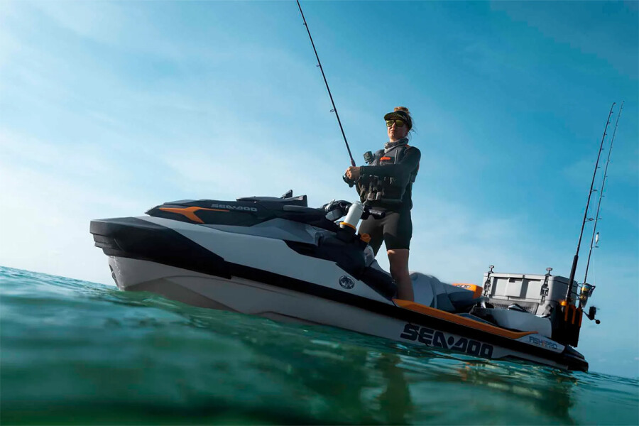Seadoo Fish Pro Trophy 170 Jetski 2026 (Shark Grey - Orange Crush) - 2