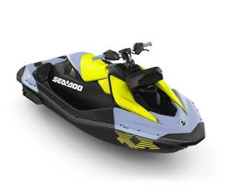 Seadoo Spark 1up Trixx 90 Jet Ski / (Vapor Blue - Neon Yellow ) (2024) - 1