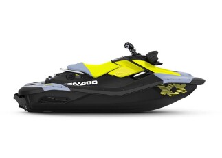 Seadoo Spark 1up Trixx 90 Jet Ski / (Vapor Blue - Neon Yellow ) (2024) - 2