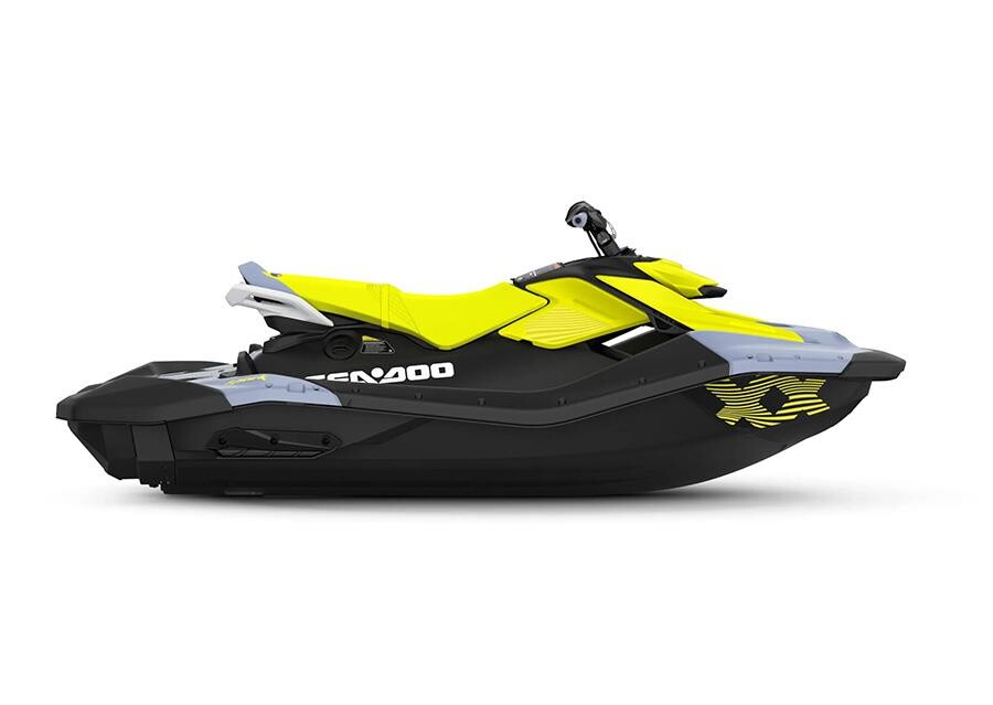 Seadoo Spark 3up Trixx 90 Jet Ski / (Vapor Blue - Neon Yellow ) (2024) - 2