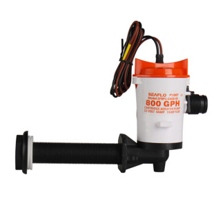 Seaflo Livar Pompası 800 Gph 12V / 90° Açılı - SEAFLO