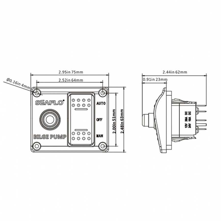 Seaflo Sintine Pompası Kontrol Paneli - 3