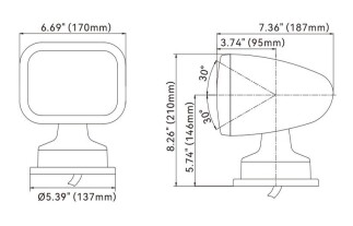 Seaflo Uzaktan Kumandalı Projektor 12-24V 2700 Lümen - 2