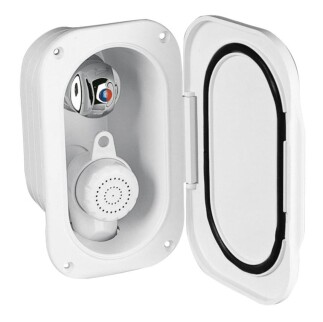 Sıcak-Soğuk Mikserli Duş ve Duş Kutusu Seti, 3m Hortumlu - NUOVA RADE