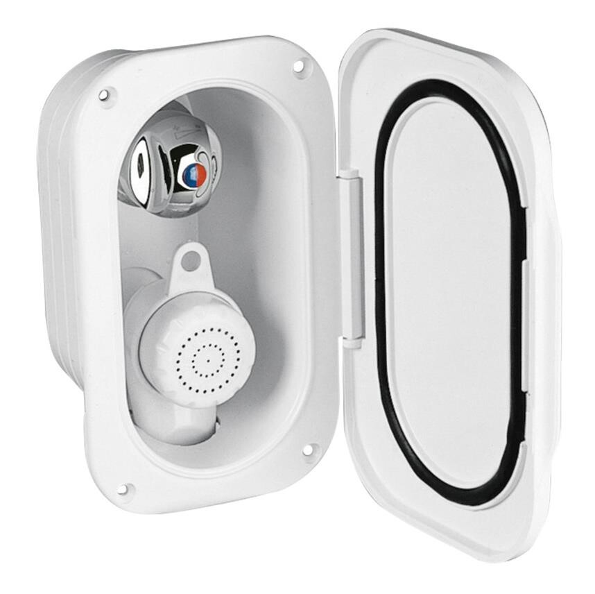 Sıcak-Soğuk Mikserli Duş ve Duş Kutusu Seti, 3m Hortumlu - 1