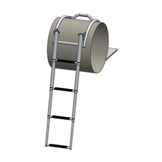 Şişme Bot Merdiveni, Paslanmaz Çelik, Teleskopik - 3
