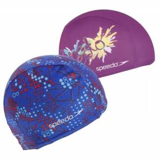 Speedo Desenli Polyester Çocuk Yüzme Bonesi - SPEEDO