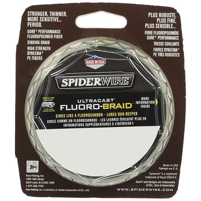 Spiderwire Ultracast Fluoro-Braid İp Misina 110M 0.15mm (Hi-Vis Yellow) - 1