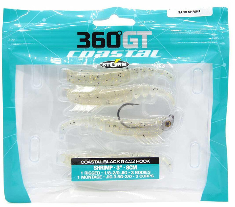 Storm 360 GT Coastal Shrimp Jig Head Silikon Karides 8cm (4'lü paket) - 2