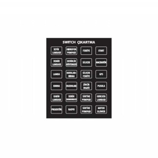 Switch Panelleri İçin Çıkartma Setleri - 1