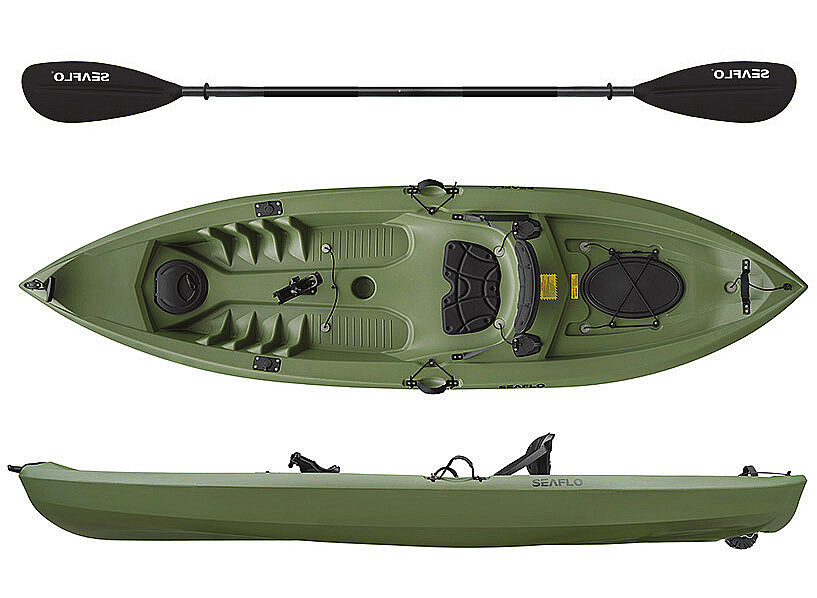 Tek Kişilik Balıkçılık Kanosu Yeşil - 1