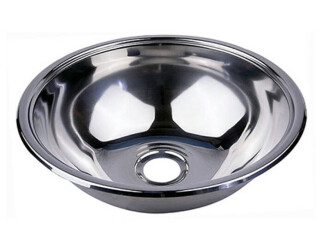 Tekne - Karavan için Krom Evye Lavabo, Ø 26cm, Derinlik: 9cm - LHR