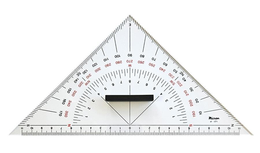 Üçgen Denizci Navigasyon Gönyesi - 1