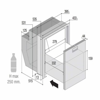 Vitrifrigo Çekmece Tip Marin Buzdolabı / DW51 RFX - 2