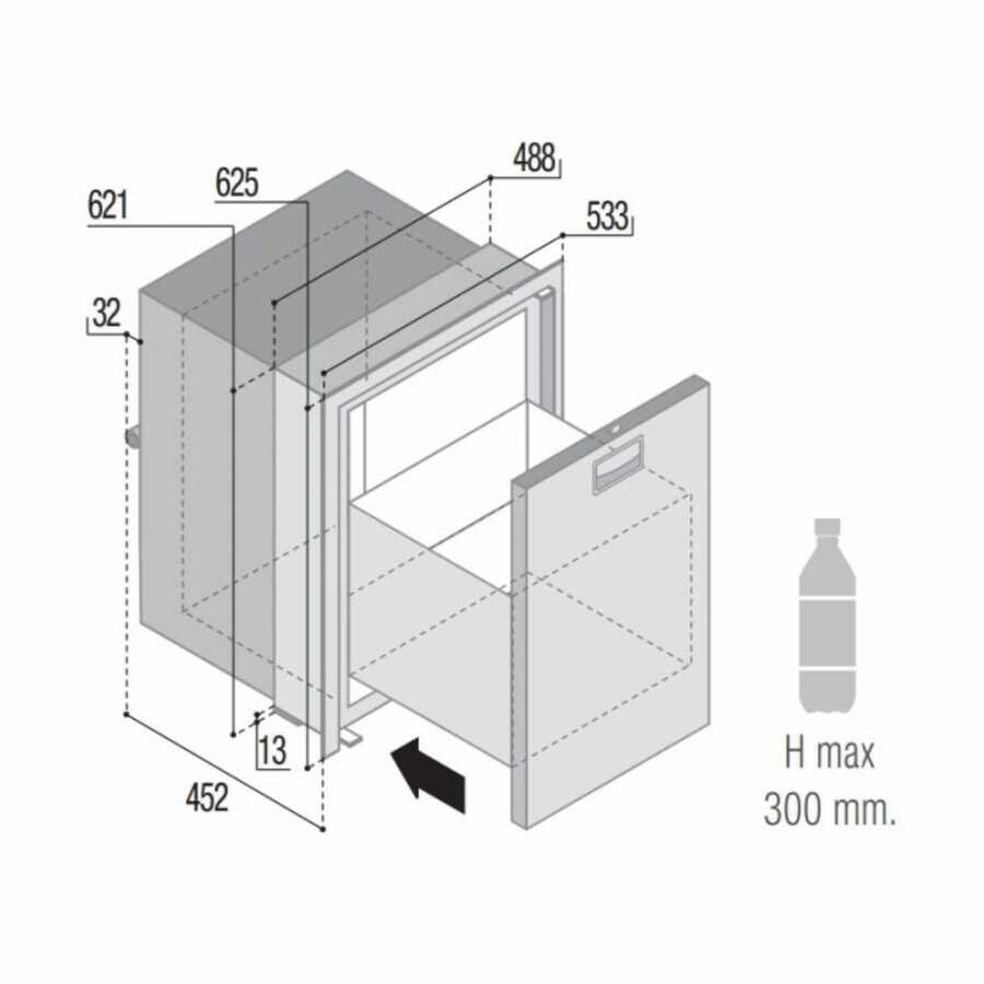 Vitrifrigo Çekmece Tip Marin Buzdolabı / DW75 RFX - 2