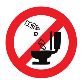 WC Çıkartması 11cm - LHR