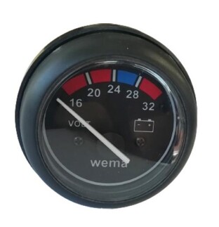 Wema Analog Voltmetre 24V Siyah - 1