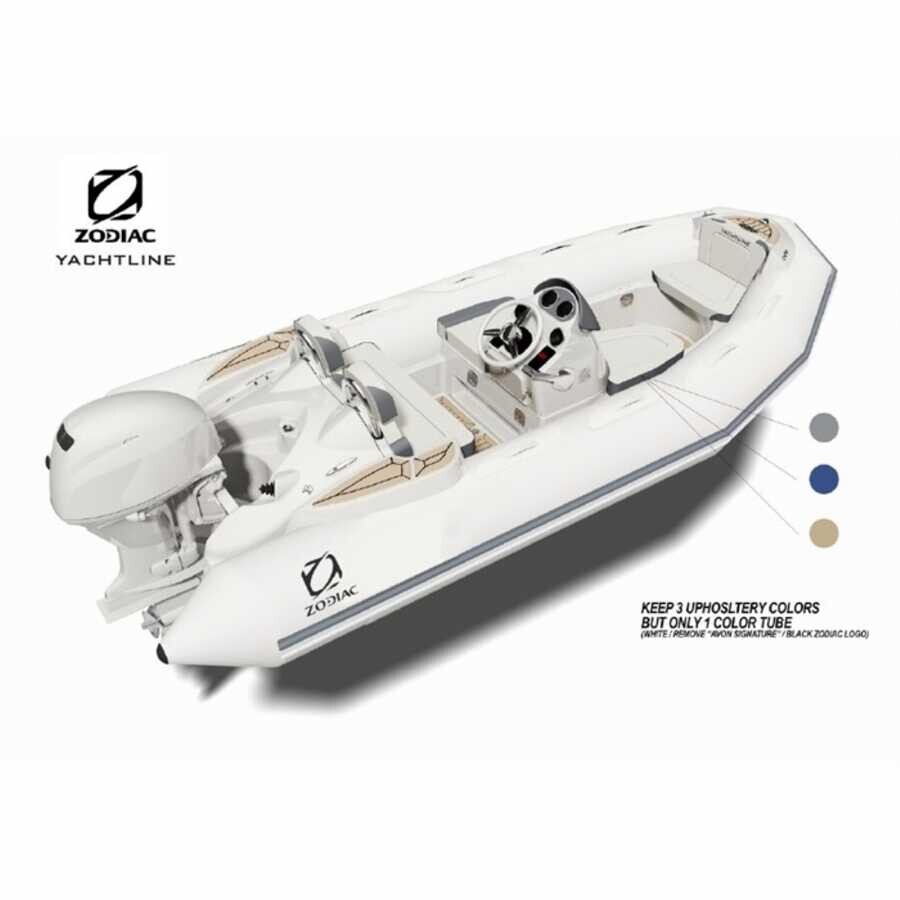 Zodiac Yachtline 440 DL Neoprene White-Gray Fiber Tabanlı Şişme Bot - 2
